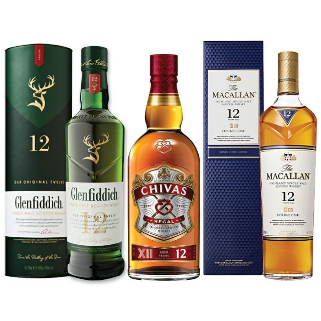 飲み比べ3種】マッカラン12年他スコッチウイスキー700ml 3本 飲み比べ3種】マッカラン12年他スコッチウイスキー700ml 3本