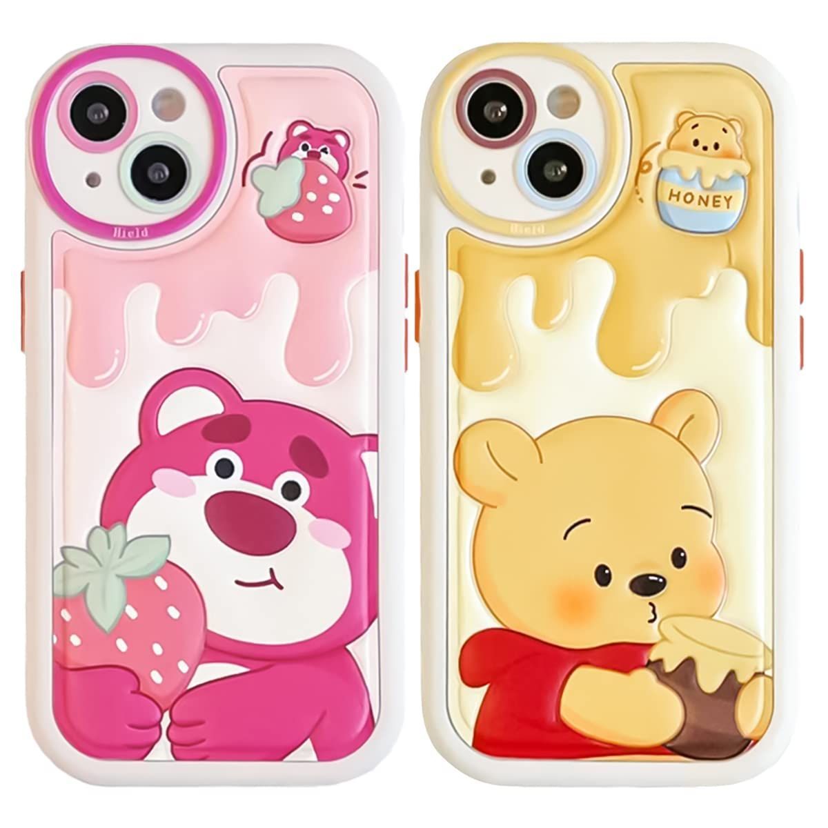 【特価商品】用 Plus ケース ロッツォ くまのプーさん くまのプーさん プー スマホケース TPU iPhone14Plus プー 用 ケース かわいい ロッツォ 耐衝撃 傷防止 レンズ保護 14 iPhone14 Plus 用 iPhone ケー