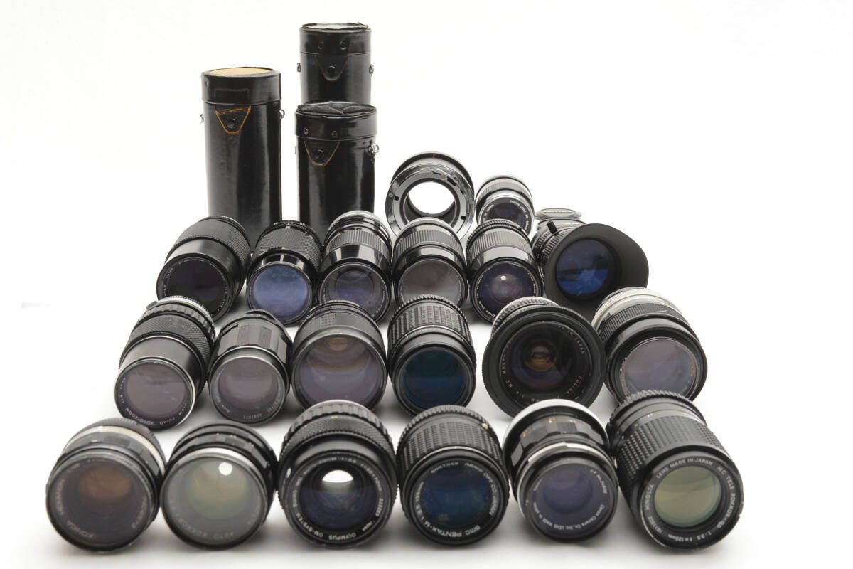 Canon MINOLTA ジャンク品おまとめ ☆レンズまとめ売り☆CANON NIKON PENTAX MINOLTA 等 MFレンズ等