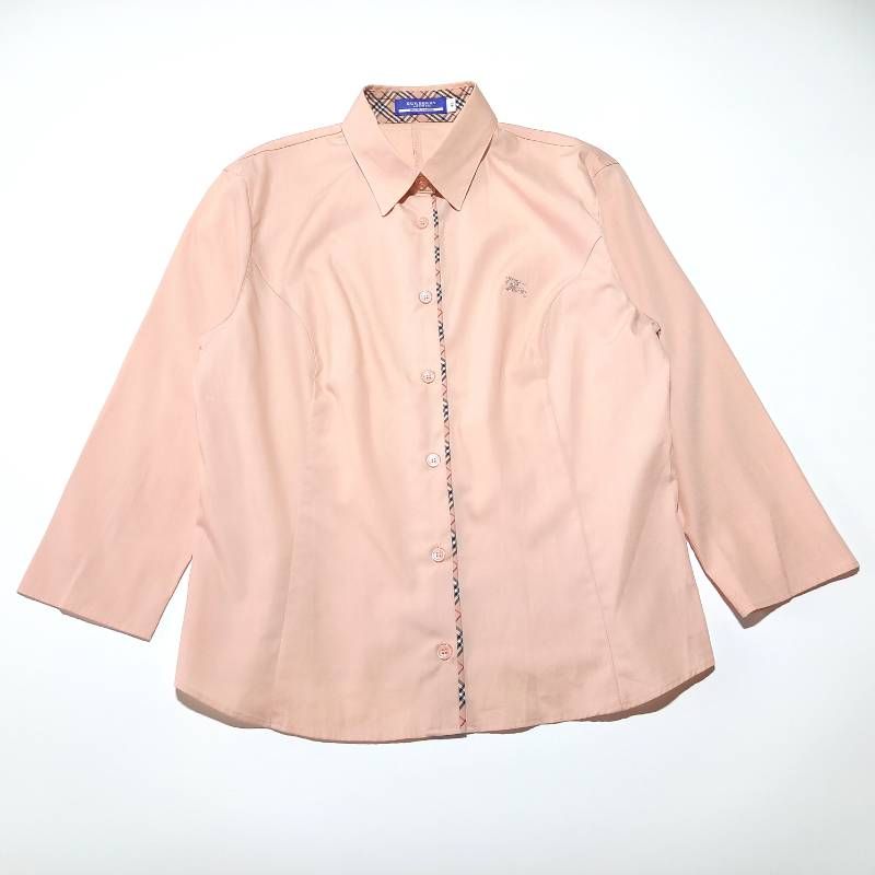 USED‼️美品‼️ ❤️バーバリー　カットソー　七分　チェック　38❤️ 美品✨バーバリー Burberry 七分袖 トップス ノバチェック