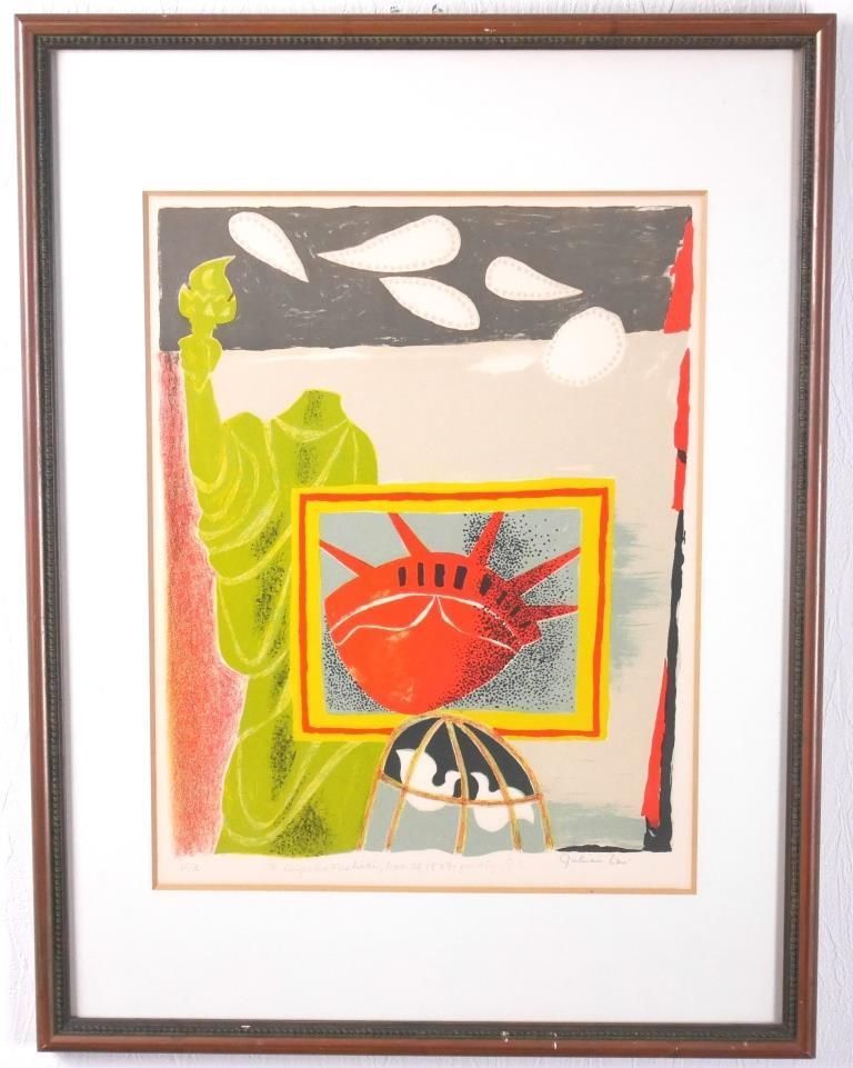 塚本馨三　ロマンチックバレー　シルクスクリーン93/200 塚本馨三 ロマンチックバレー シルクスクリーン93/200 美術品