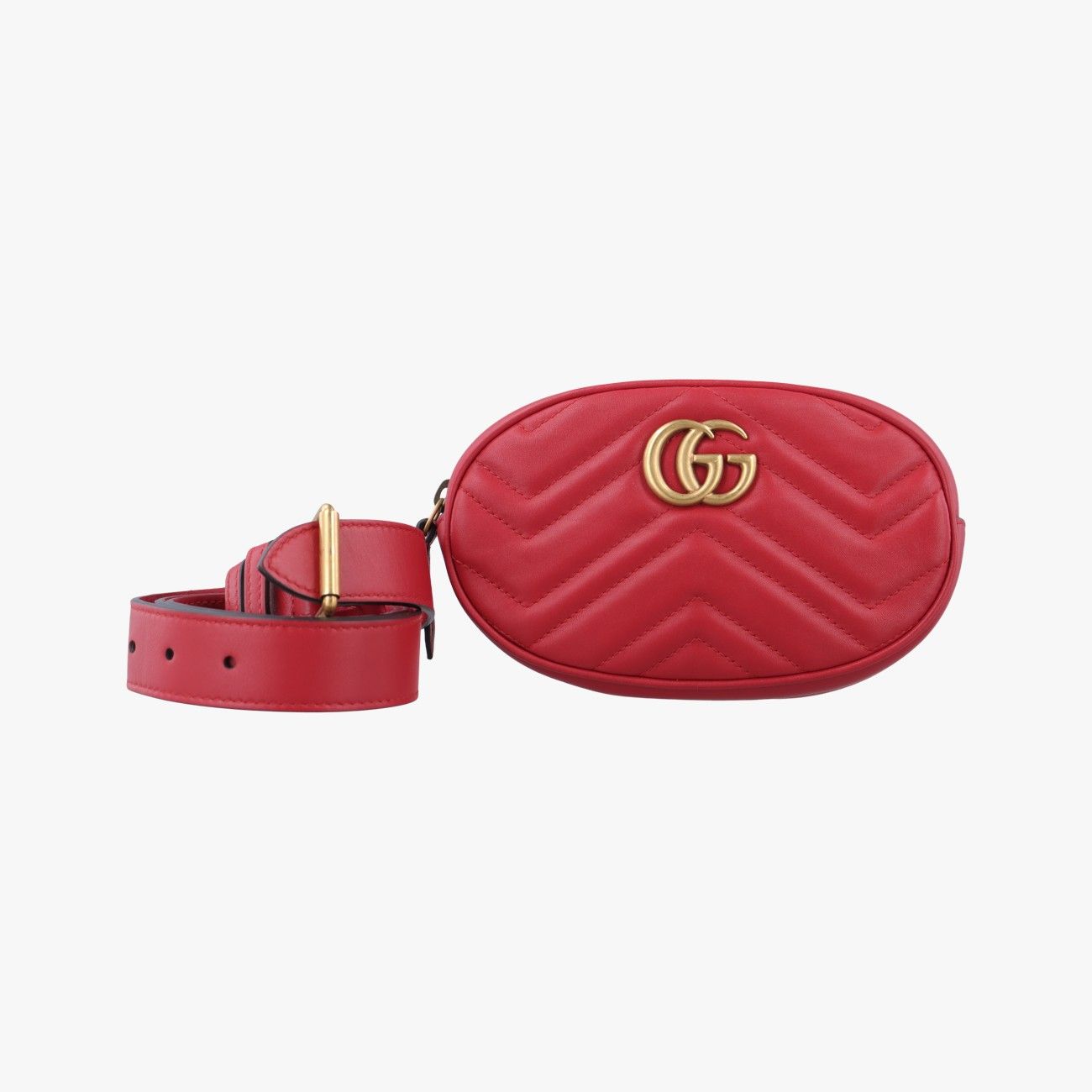グッチGucciGGマーモントレッドレザー476434G023687710