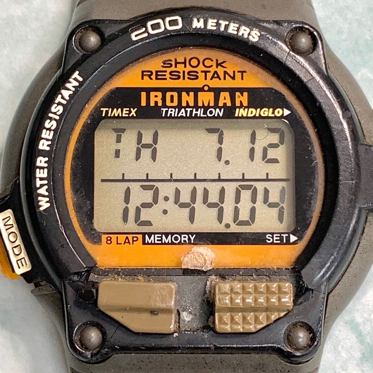 【ジャンク品⭐️ヴィンテージ⭐️タイメックス】　 アイアンマントライアスロンウォッチ　 vintage timex ironman triathlon  watch ★希少品ですがジャンク品です★ コレクションや部品取り等にぜひ （AYA）