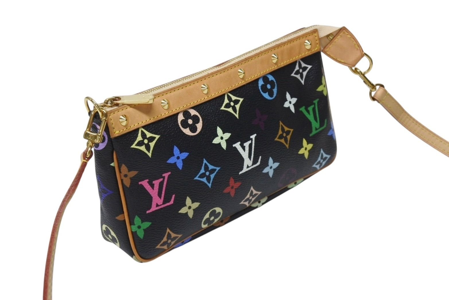 ルイヴィトン ポシェットアクセソワール マルチカラー ノワール 正規品 LOUIS VUITTON ルイヴィトン マルチカラーポシェット アクセソワール