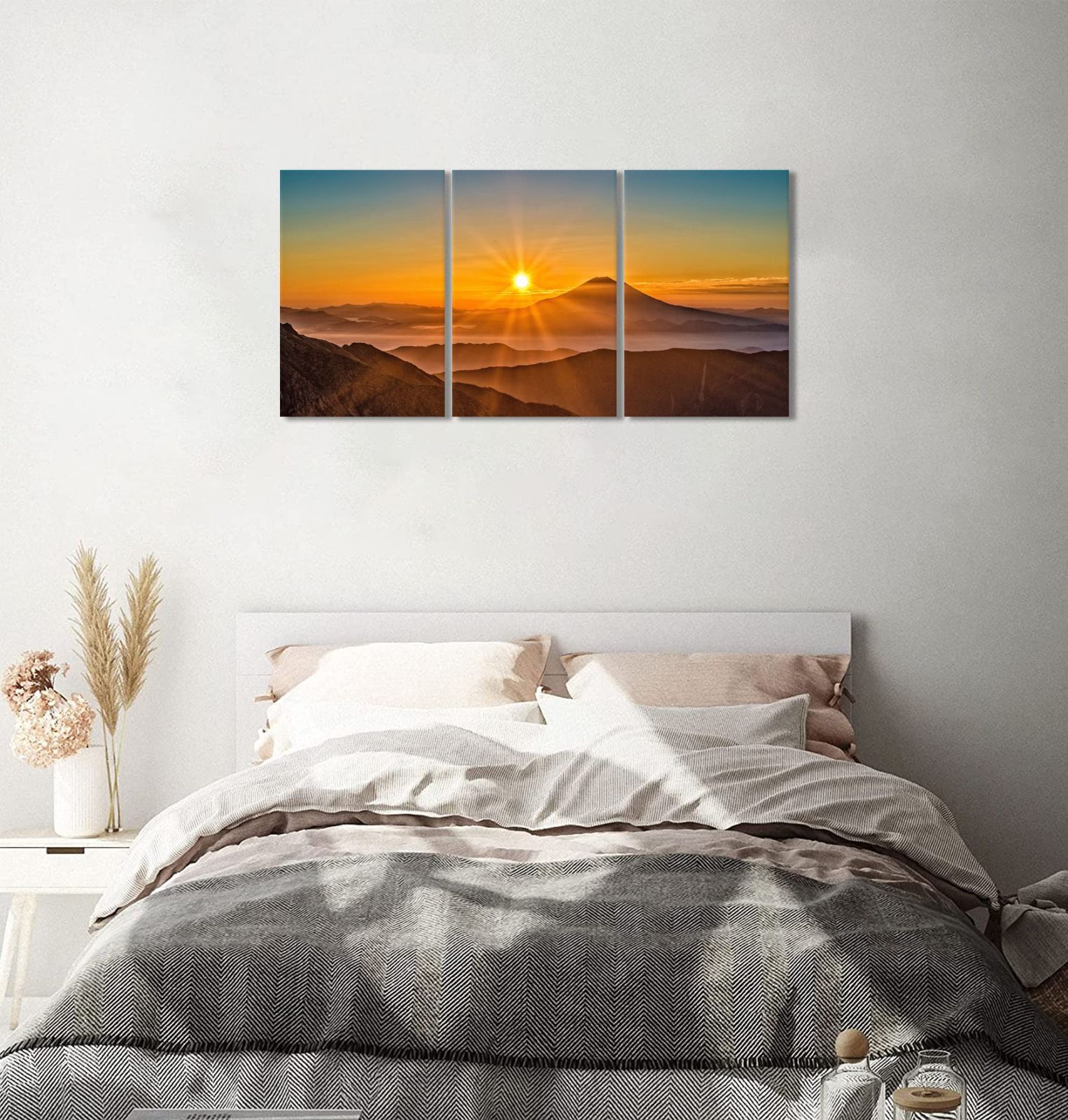 昭和レトロ 山岳風景 写真アート フォト ピクチャー 絵画 アート インテリア 山 絵 3枚 アート パネル 山の絵 風景画 日光 日の出 自然風景