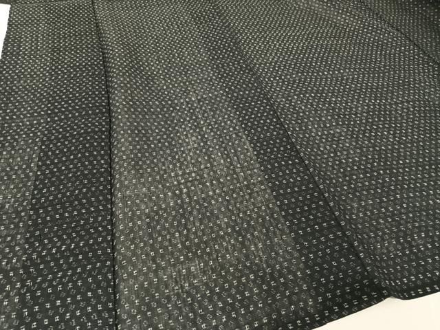 平和屋着物＊夏物 男性 上布 井桁絣 麻 逸品 AABA2486np-ショッピング販売