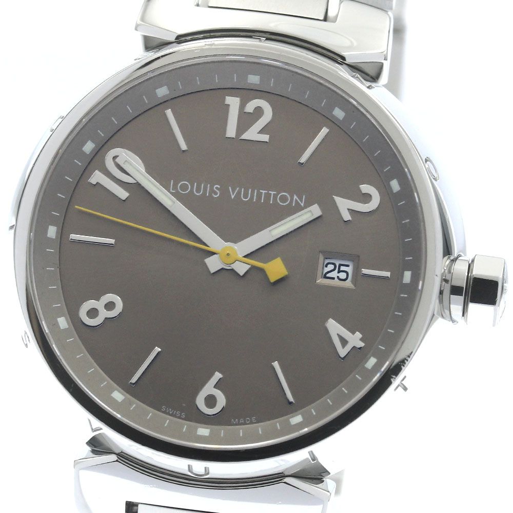 ルイ・ヴィトン LOUIS VUITTON Q1112 タンブール デイト クォーツ