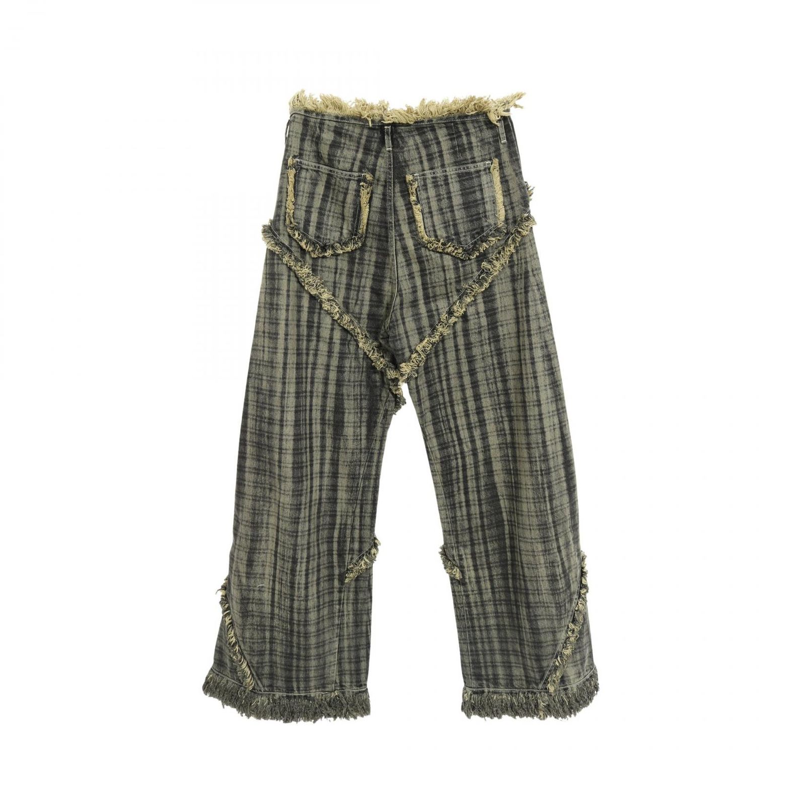 エゴンラボ EGONLAB デニムパンツ Argyle Denim グリーン