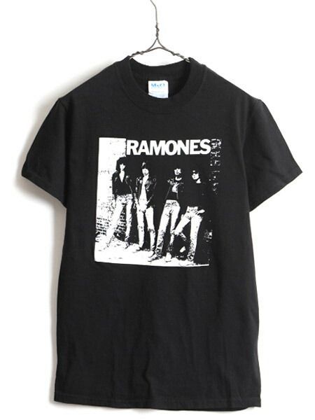 人気 黒 00s オールド □ RAMONES ラモーンズ プリント 半袖 Tシ