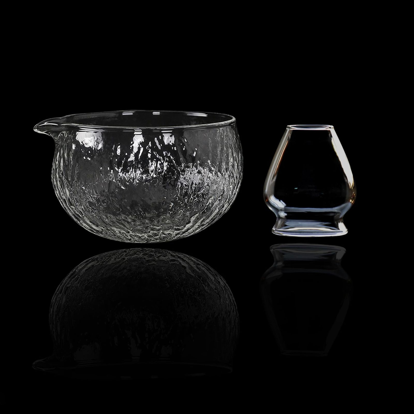 ガラス製抹茶茶碗 江戸 耐熱ガラス 抹茶碗 抹茶茶碗 涼玉 （日本製）｜茶道具