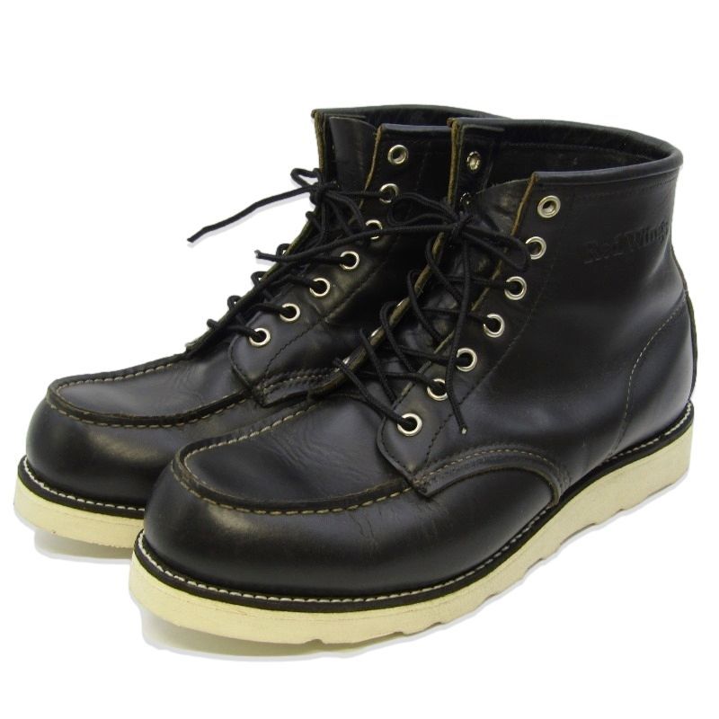 RED WING レッドウィング 8179 刺繍羽タグ ブラック 8E 26程度 REDWING RW-8179 刺繍羽タグ前期 97年製 - 赤い羽BLOG