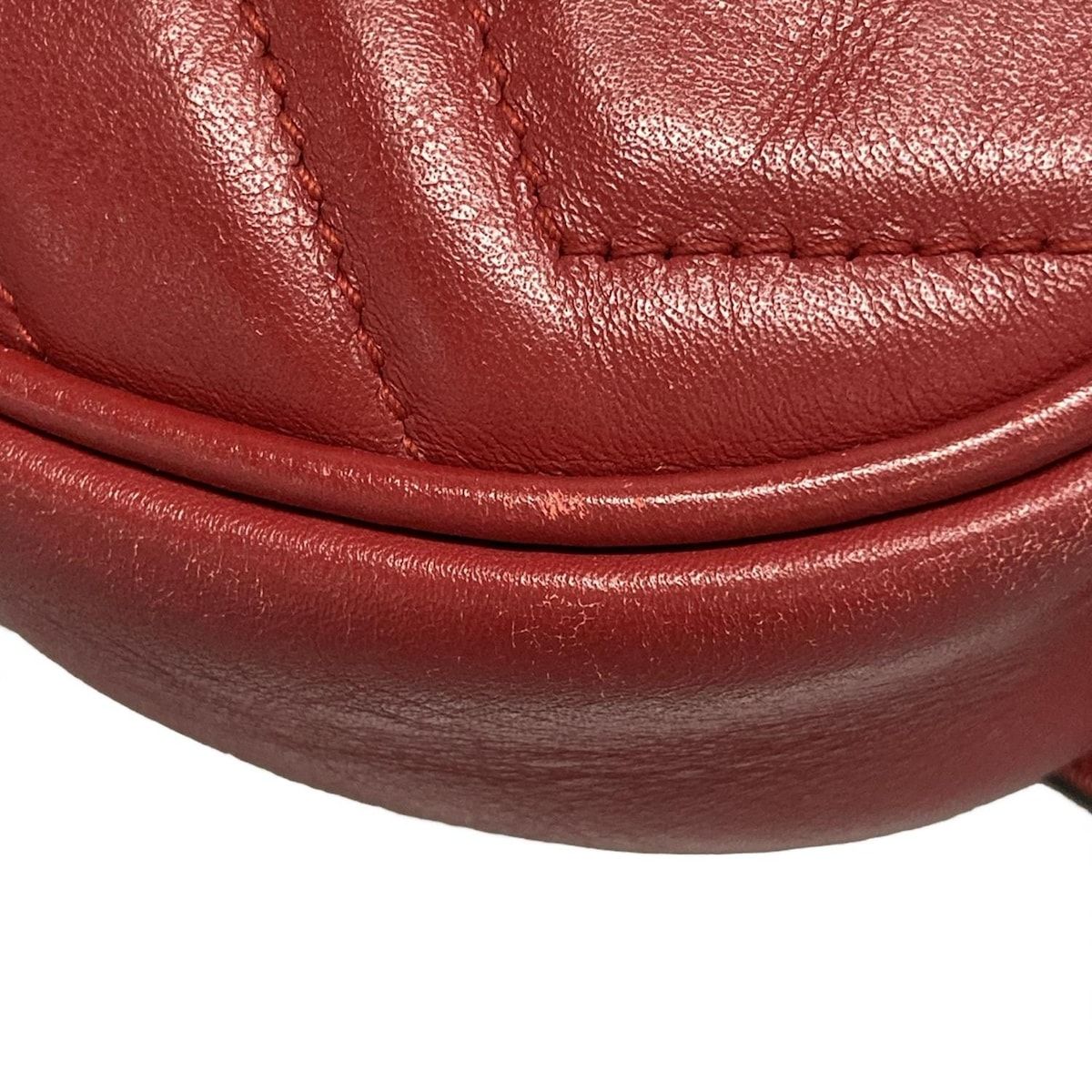 極美品　GUCCI グッチ　ボディバッグ　GGマーモント 476434 レッド 極美品 GUCCI グッチ ボディバッグ GGマーモント 476434 レッド