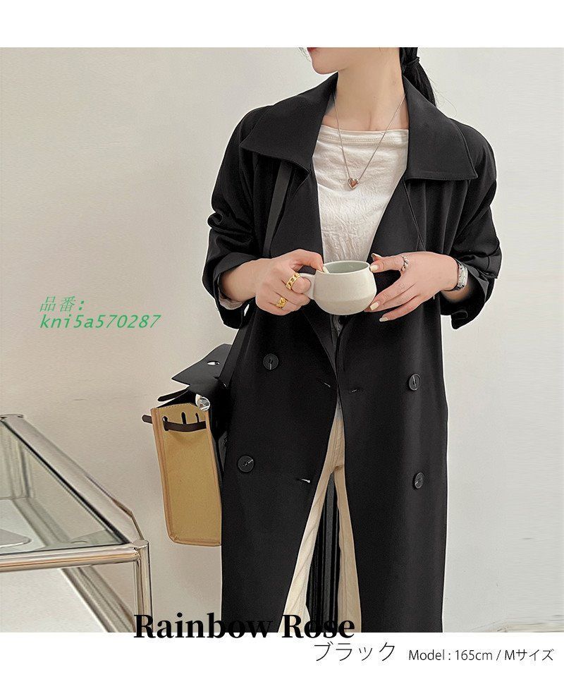 クーポンで7 700円 バックプリーツ トレンチコート コート アウター ロング丈 シフォン 薄手 春 羽織り ロングコート プリ レディース 夏 kni5a570287