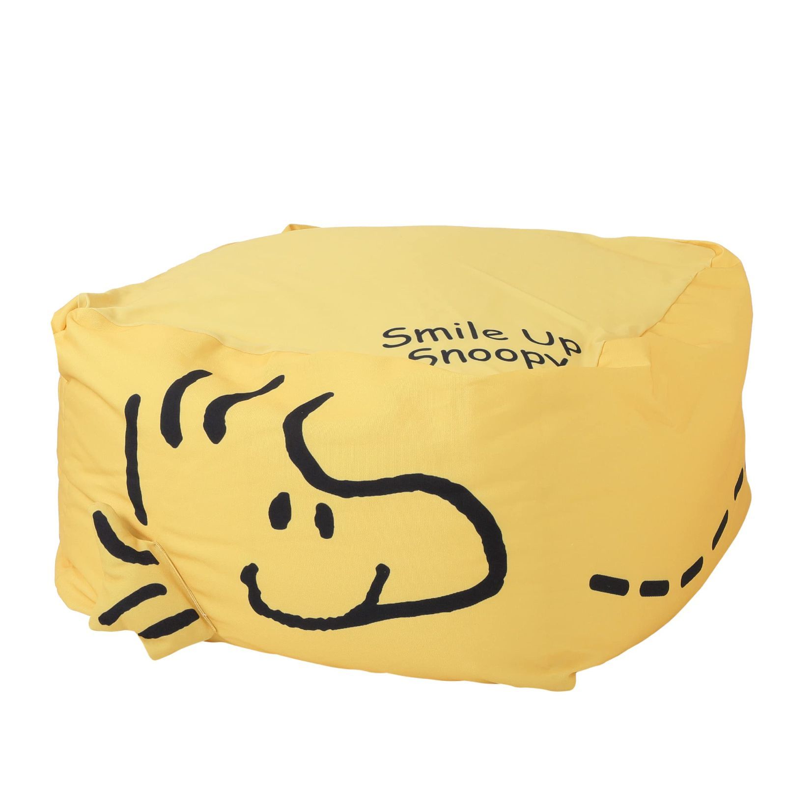 洗濯できるカバータイプ ウッドストック 洗える Lサイズ イエロー ビーズクッション PEANUTS WG91209502 nishikawa 西川