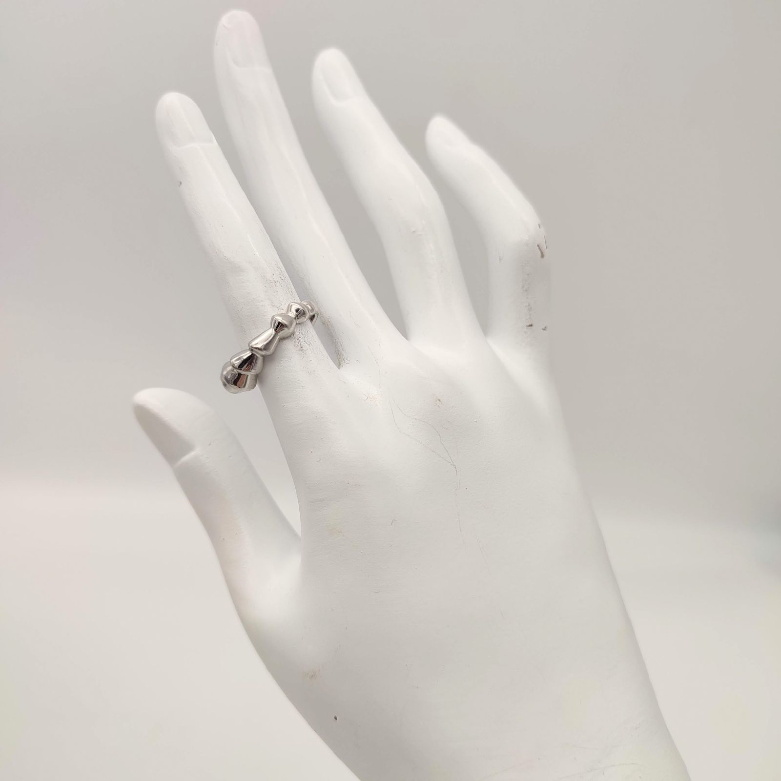 シルバー デザイン リング サイズ11 美品】シルバーデザインリング SILVER シルバー925 11号 - メルカリ