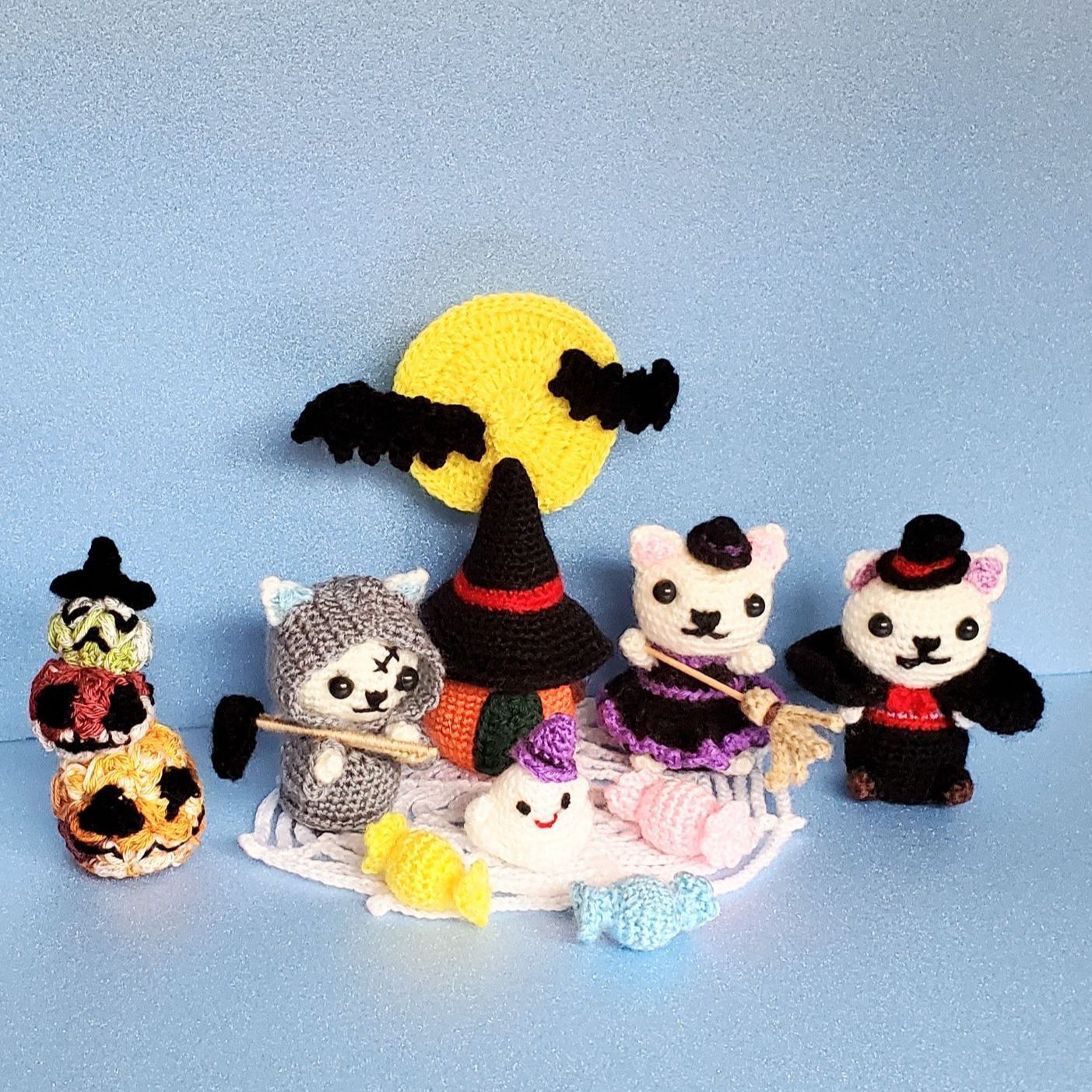 ハロウィン 魔女 ドラキュラ お化けカボチャ 仮装ねこ 10月 季節 
