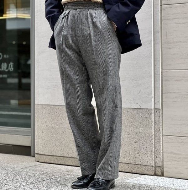 KENNETH FIELD x BEAMS PLUS ケネスフィールド ビームスプラス 22AW 別注 日本製 Gurkha Trousers II  Fox Brothers Glen Plaid グレンチェック グルカトラウザーズ M GREY パンツ - メルカリ