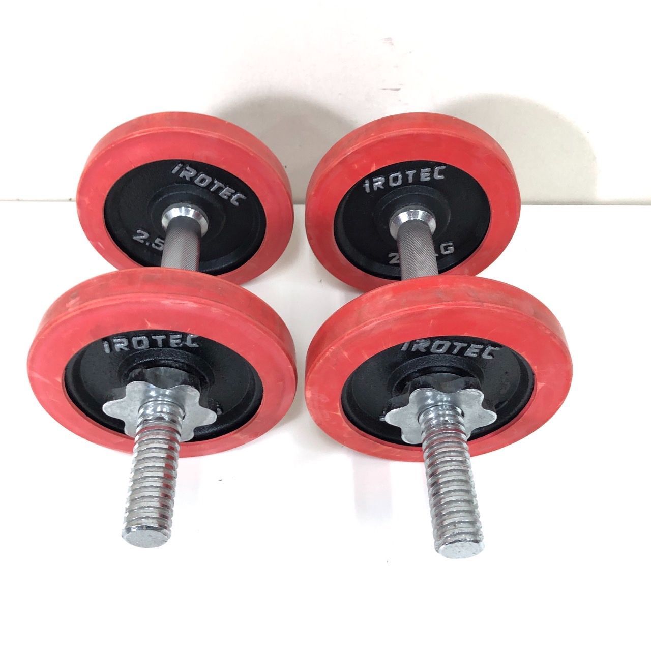 IROTEC（アイロテック） ラバー ダンベル 60KG セット （片手30kg×2個）