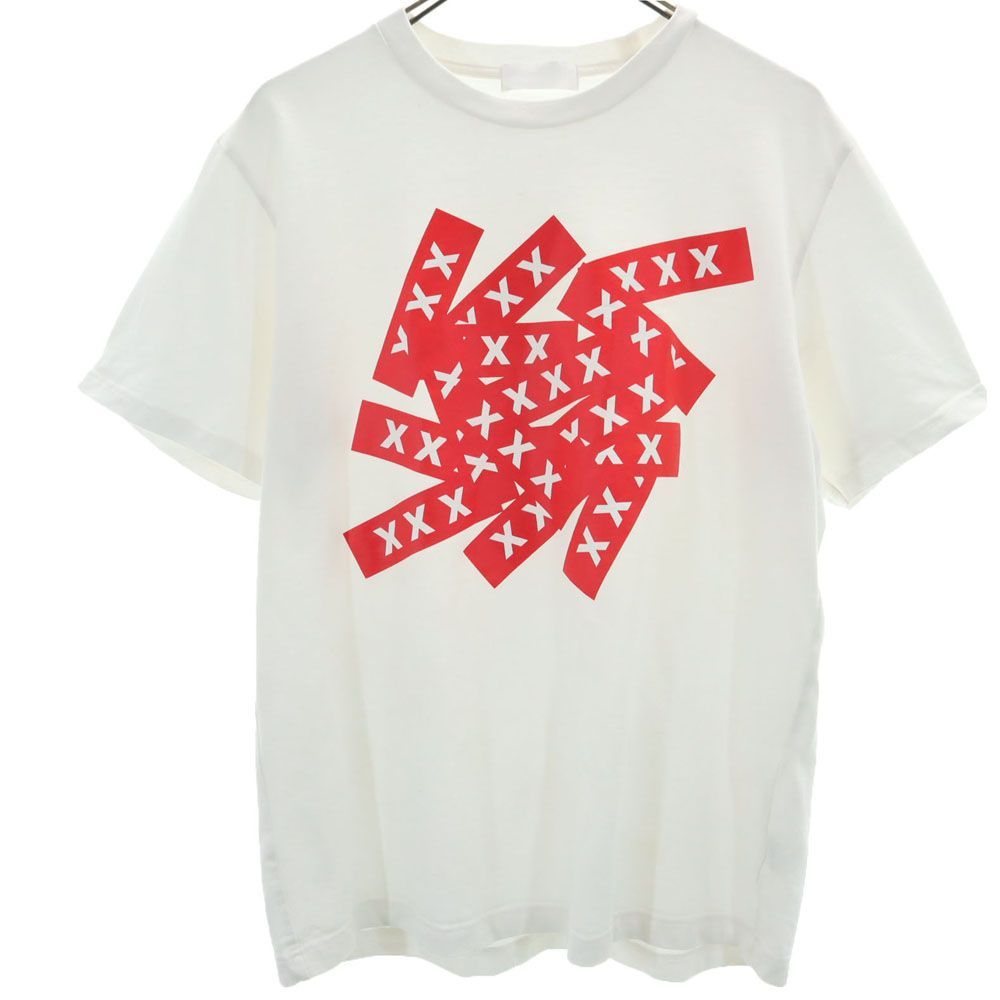 ゴッドセレクショントリプルエックス 日本製 半袖 Tシャツ M ホワイト GOD SELECTION XXX メンズ 古着 【240509】 メール便 可-卸・仕入れなら