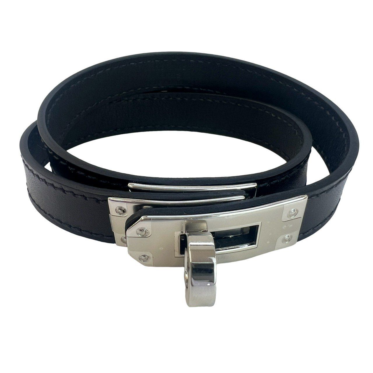 新品未使用 HERMES エルメス Kelly double bracelet レザー