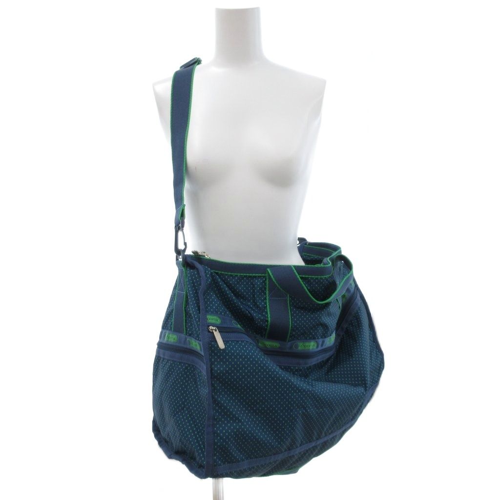 廃盤 美品レア レスポートサック キャリーオン ドット ボストンバッグ 青 緑 ミレストの折りたたみキャリーオンボストンバッグをレビュー！