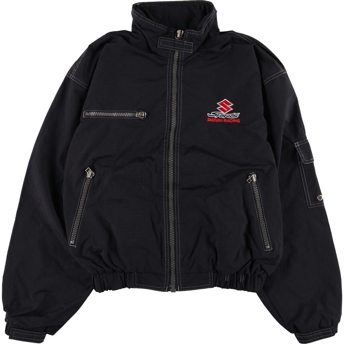 古着 SUZUKI リップストップ ナイロンレーシングジャケット メンズM相当/eaa493898