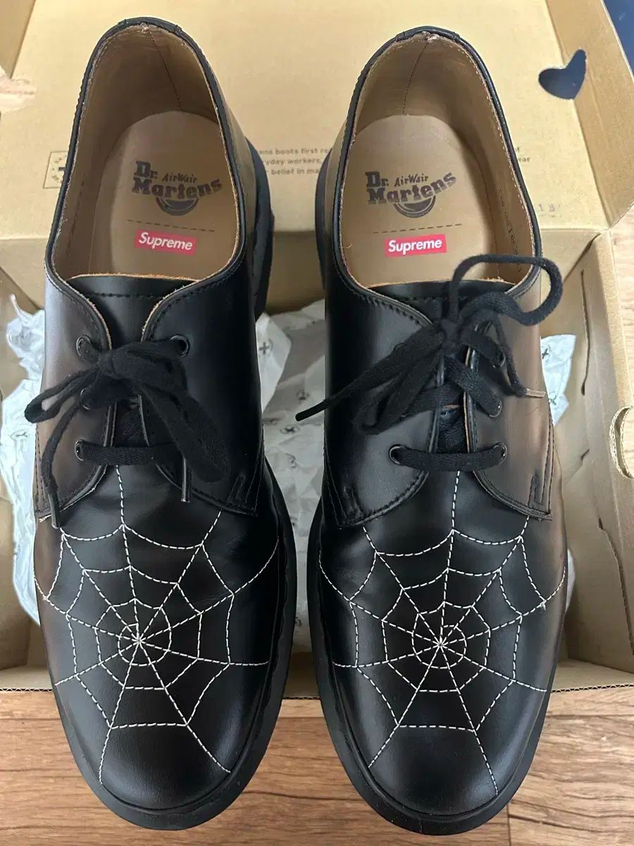 DR. MARTENS ドクターマーチン Supreme シュプリーム スパイダー ウェブ 黒 290