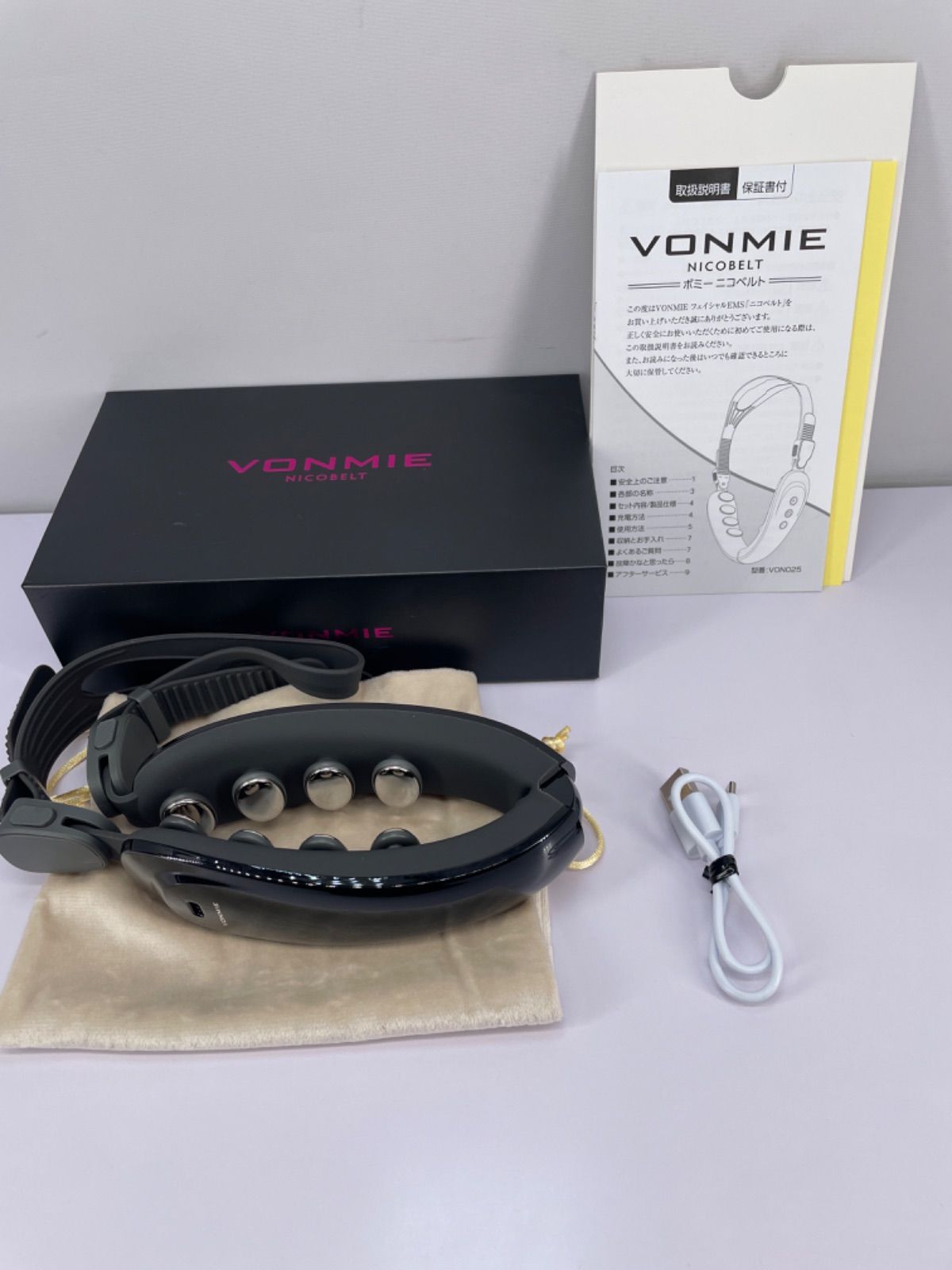 最低価格の VONMIE NICOBELT BLACK ボミーニコベルト ボディ・フェイス