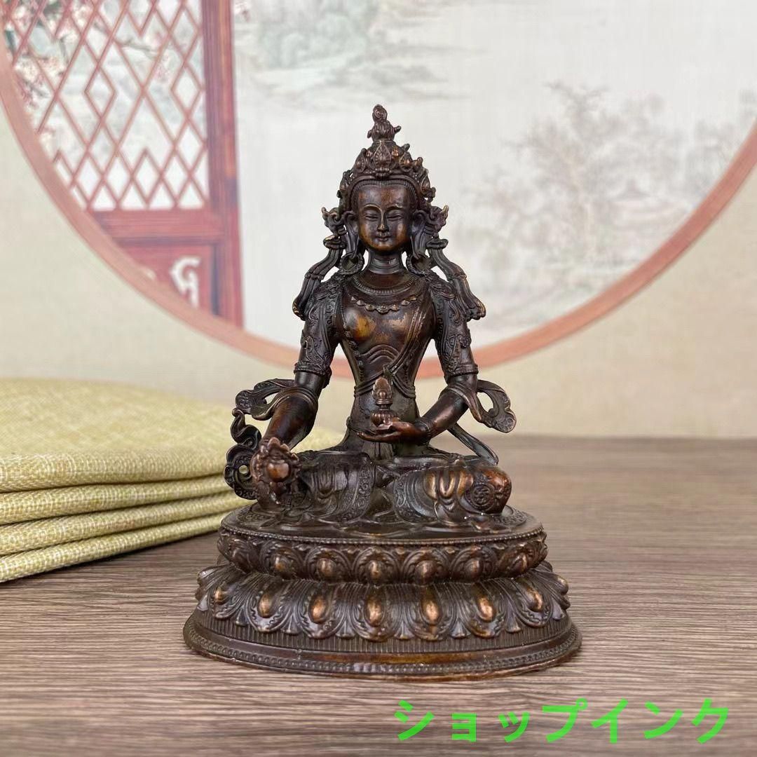 仏教美術 仏像 地蔵王仏像 銅製 銅器 工芸品 美術品 置物 仏教美術 仏像 地蔵王仏像 銅製 銅器 工芸品 美術品 置物 - メルカリ