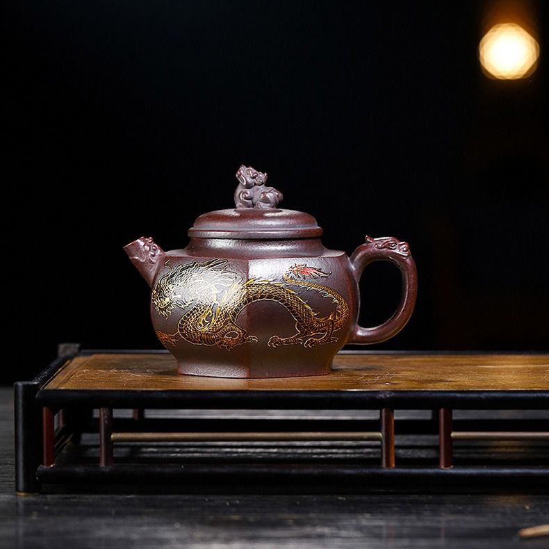 茶壷 急須 紫砂壺 ティーポット 常滑焼 紫砂茶器 唐物紫泥急須 紫砂