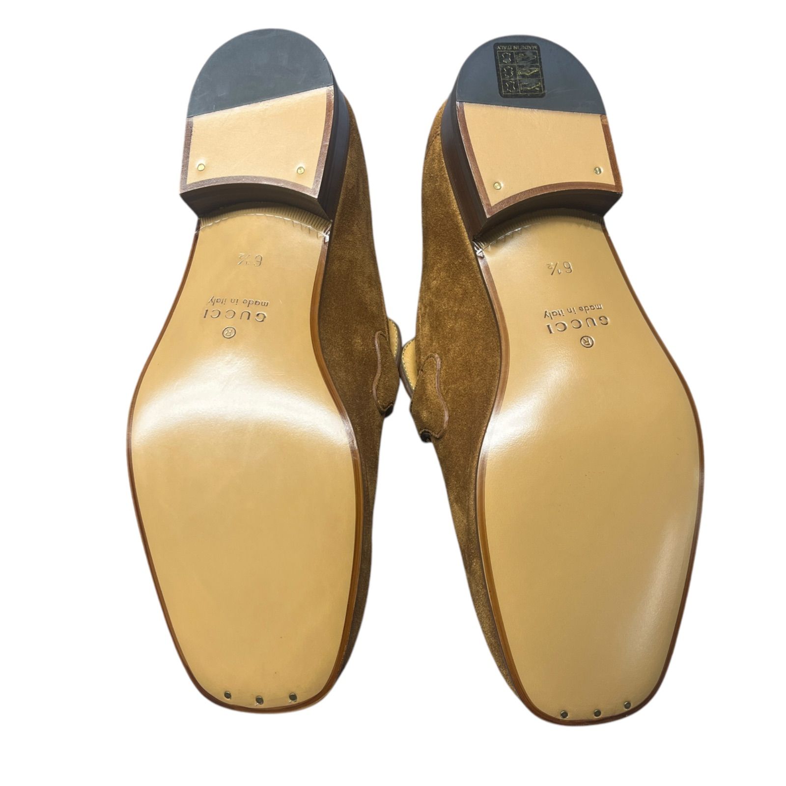 美品 GUCCI グッチ ビットローファー スエード ベージュ 25.5㎝相当 美品 GUCCI グッチ ビットローファー スエード ベージュ 25.5㎝相当