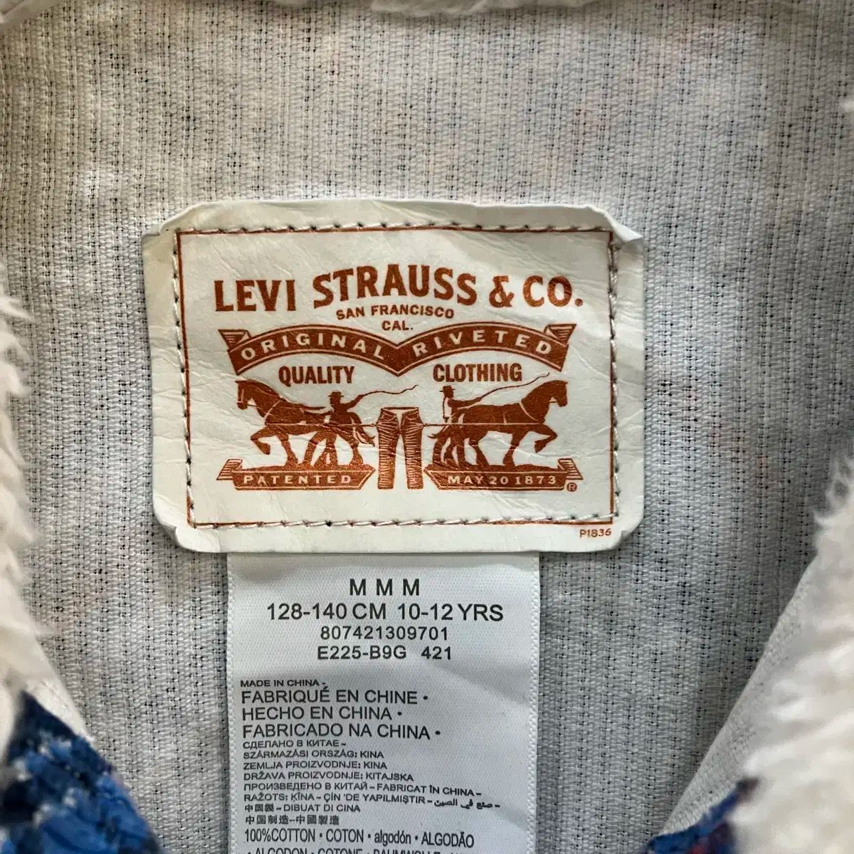 リーバイス コーデュロイ チェック クロップド ジャケット NICORILABO_COM