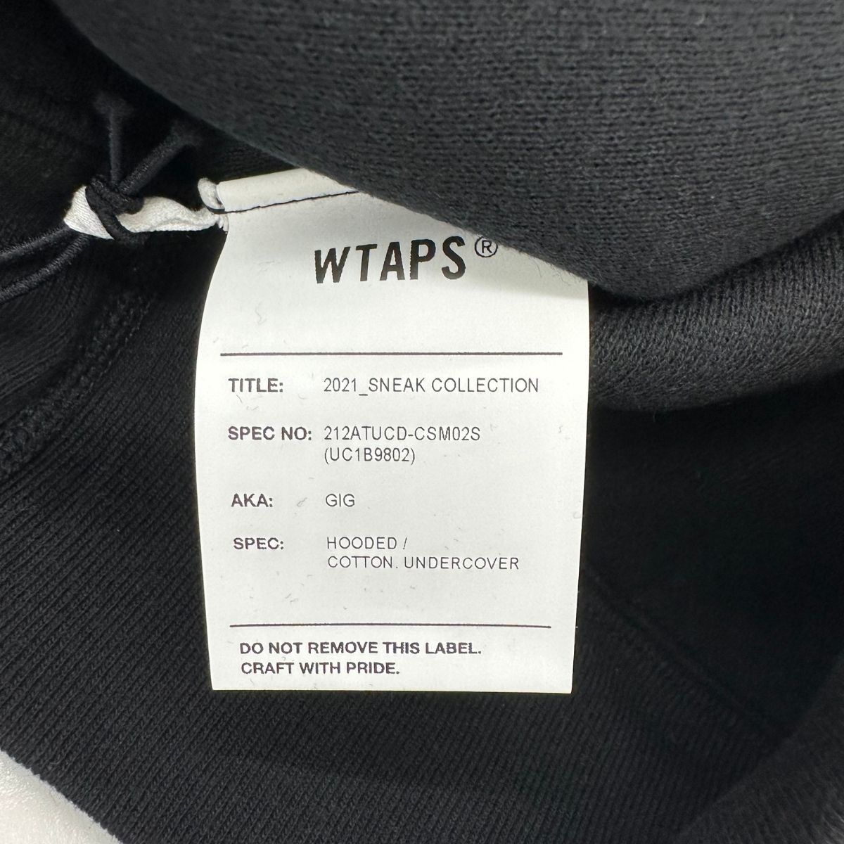 新品】WTAPS ダブルタップス 21AW 212ATUCD-CSM02S × UNDERCOVER