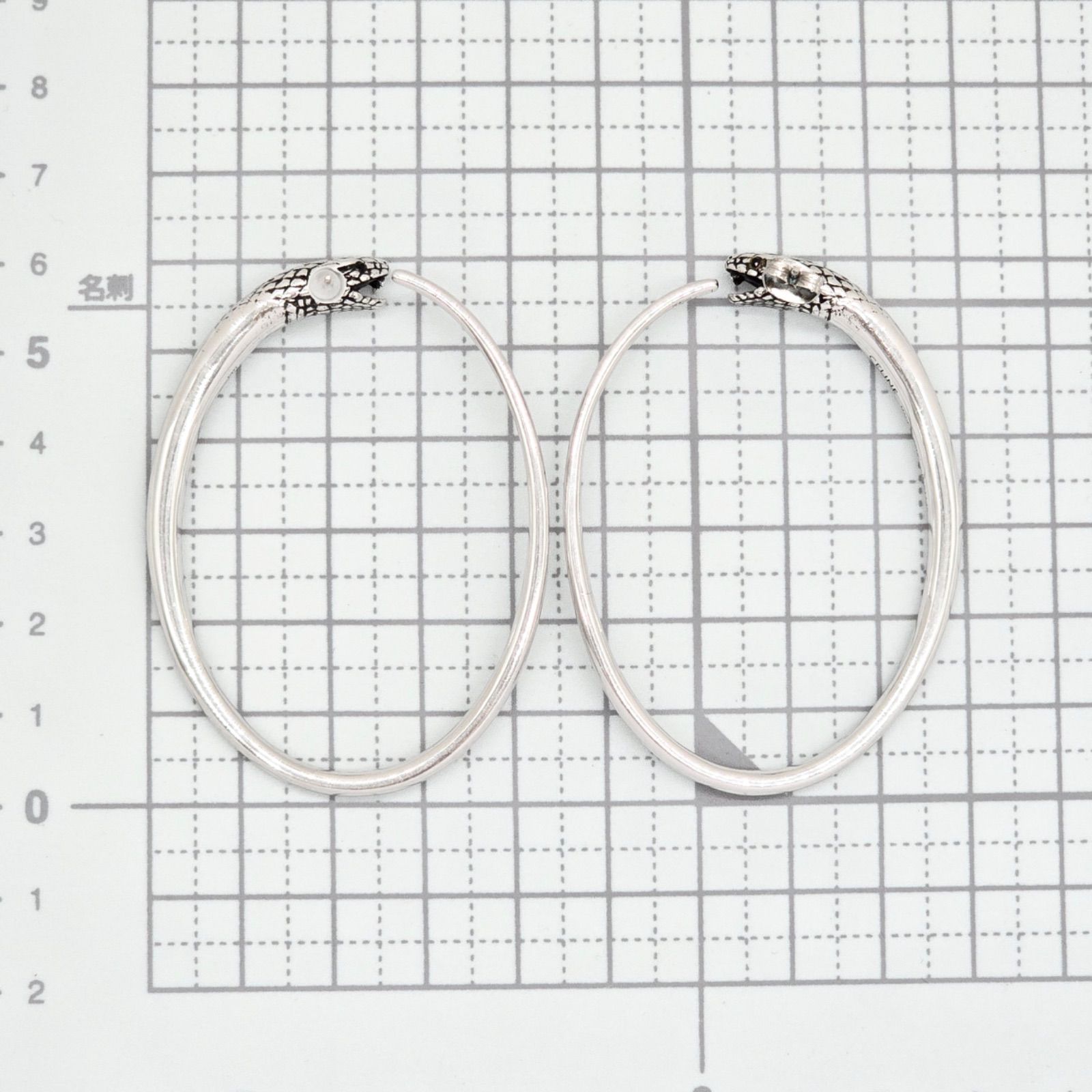 CELINE セリーヌ スネーク ピアス 両耳 シルバーカラーメタル 片方キャッチ欠品 スネーク/蛇 モチーフ スタッドピアス イタリア製