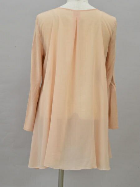 フォクシー NATURAL by FOXEY カーマイユ ロングニットカーディガン 切替 ピンクベージュ レディース F-L6334 フォクシー NATURAL by FOXEY カーマイユ ロングニットカーディガン