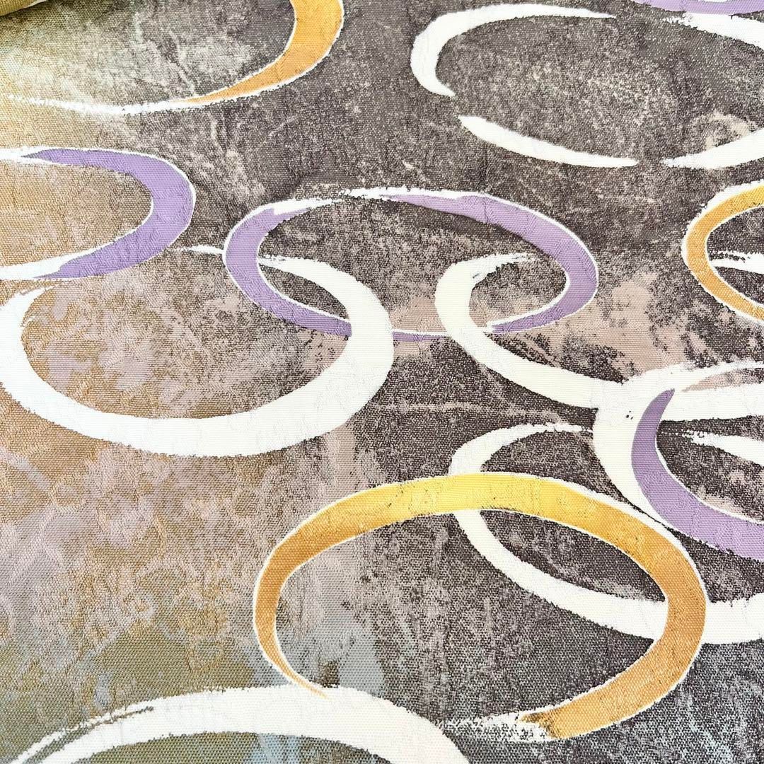 袋帯 鵬翔 博多織唯一の後染 輪っかに花唐草模様 グラデーション