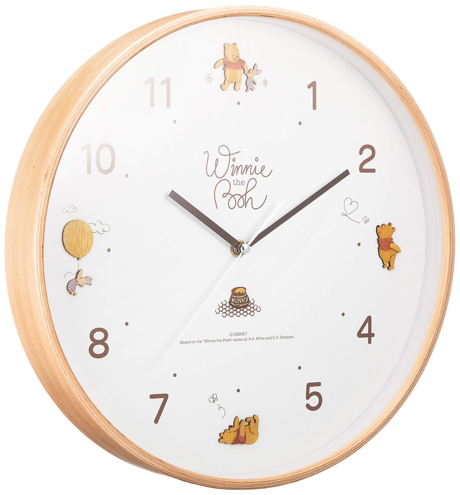 ディズニー ウッドパーツクロック 壁掛け時計 くまのプーさん CLOCK82863 くまのプーさん