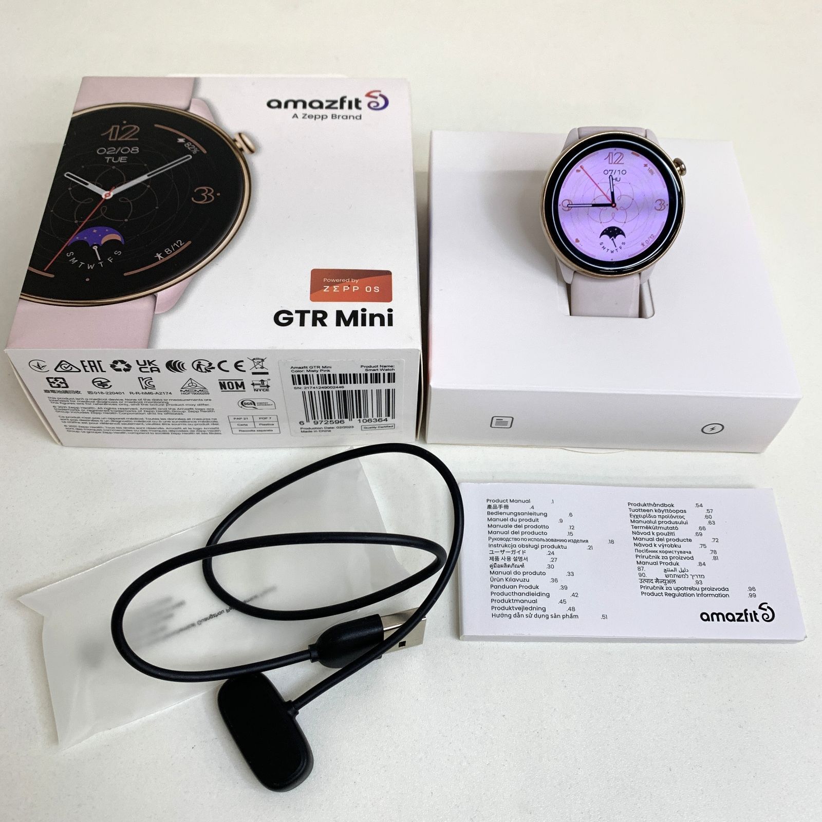 新品未使用　Amazfit GTR Mini ミスティピンク　スマートウォッチ 中古品】Amazfit GTR Mini 腕時計 アマズフィット スマート