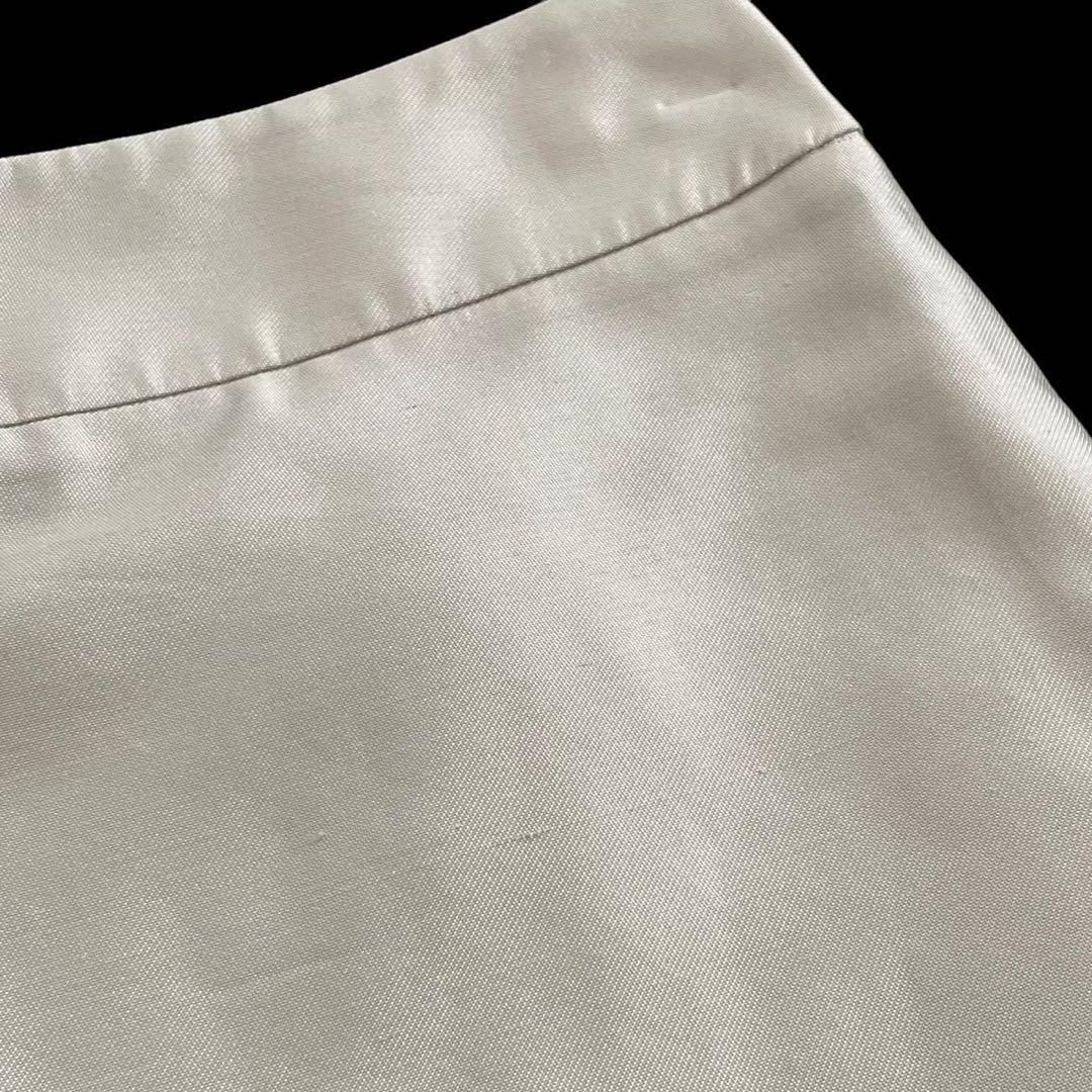 ARMANI アルマーニ タイトスカート クリーム系 シルク 綿 軽量 タグ 