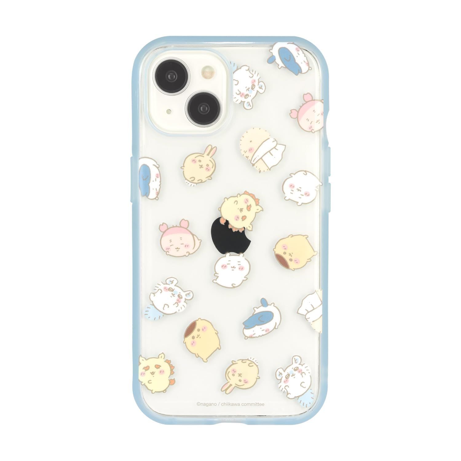 【人気商品】IIIIfit Clear(イーフィット クリア) iPhone15 / ちいかわ 14 / 13 対応 グルマンディーズ ケース 総柄 CK-24B