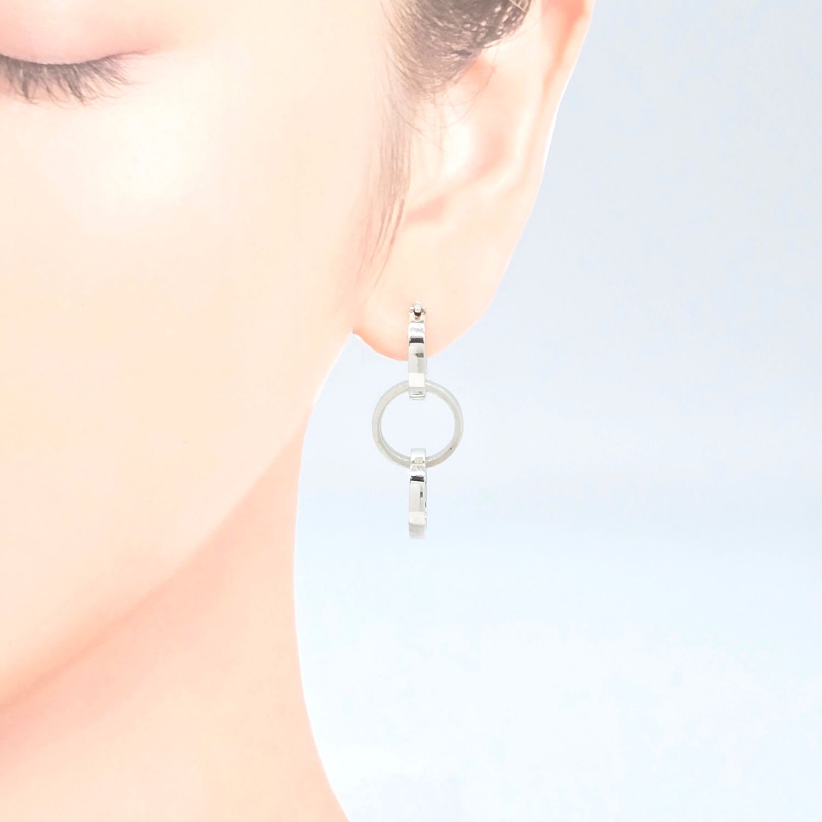 レア　ティファニー　ピアス　トリプル　フープ　3連　パロマピカソ Tiffany & Co. - オールドティファニー トリプル フープ ピアス