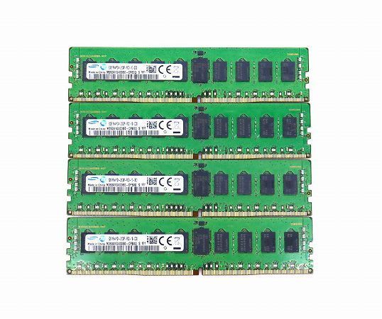 ◇Samsung 8GBx4枚セット32GB分 PC4-2133P-R DDR4 Registered ECC 1Rx4