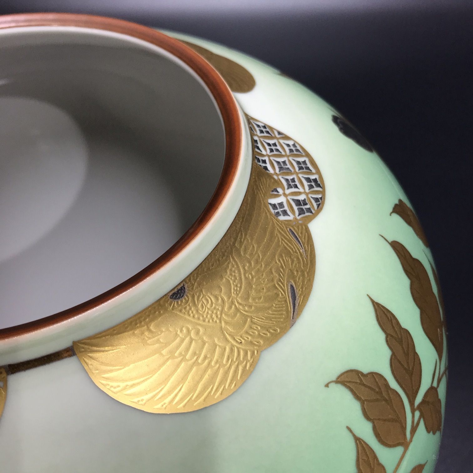 九谷焼 松本佐一作 ざくろ 壺型 アンティーク 新品 花器 壺 床の間 九谷焼 松本佐一作 ざくろ 壺型】アンティーク 新品 花器 壺