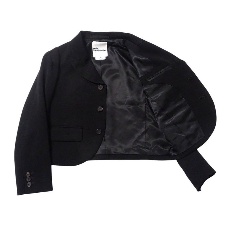 ノワールケイニノミヤジャケットショートブラック黒コムデギャルソン