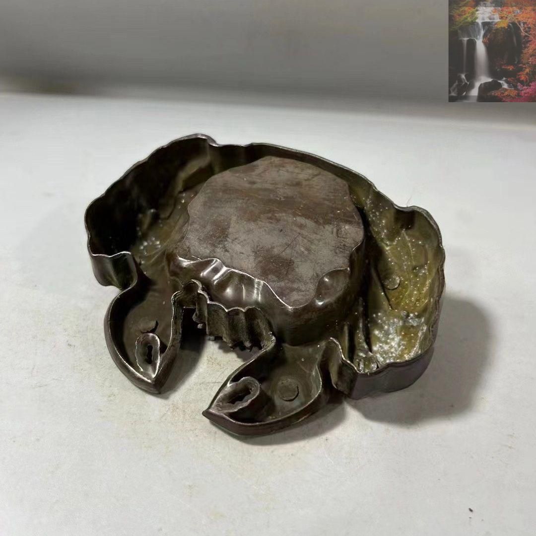 銅細工 かに香炉 香道具 装飾品 工芸品 美術品 置物 - メルカリ