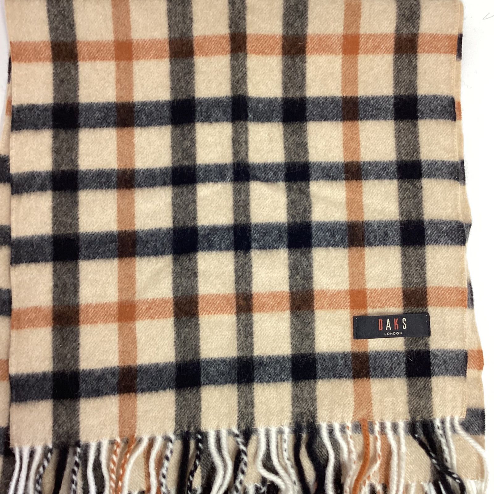 ダックスDAKS カシミヤ100%マフラー E-S - メルカリ