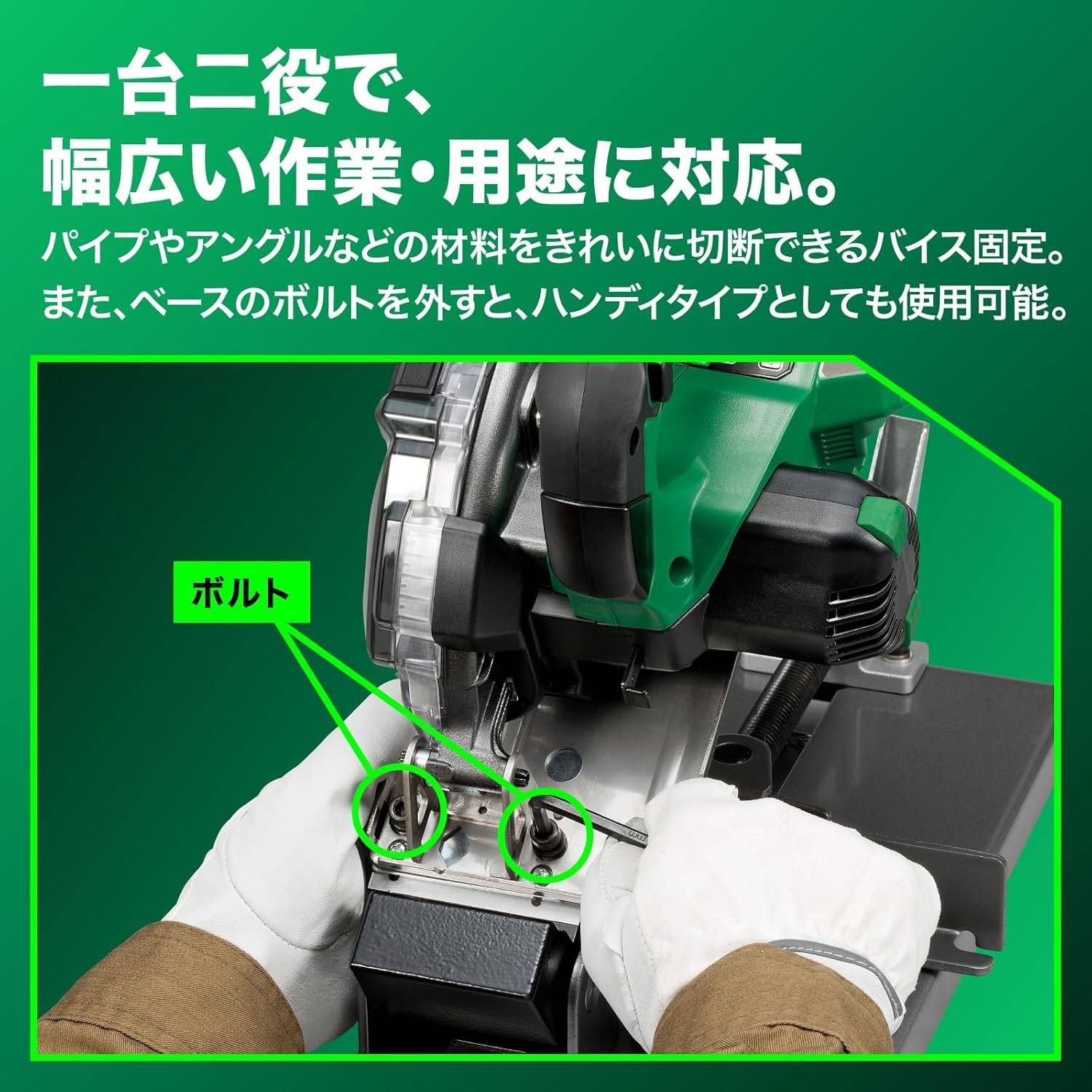 HiKOKI ハイコーキ36V 150mm チップソー切断機 軟鋼材 キックバック軽減システム搭載 蓄電池 充電器別売り ケース設定無し CD3605DFA NN 切断機 HRDEVELOPMENT_JP