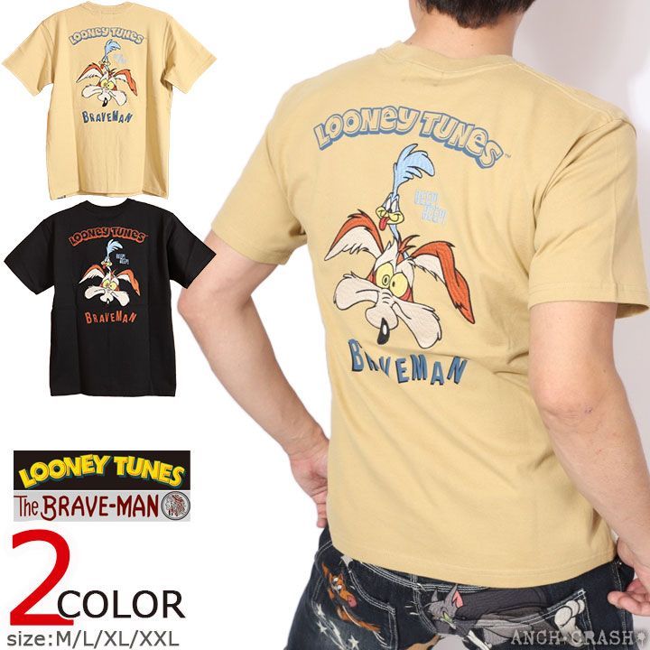 The BRAVE-MAN × LOONEY TUNES ルーニー テューンズ 【定価8500】 ロンTEE LTB-2203 SUMIKURO サイズ M : THE BRAVE MAN LTB-2404 Spring 2024 Braveman x Looney