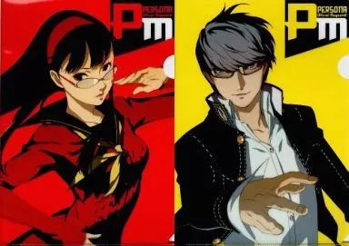 集合 特製A4クリアファイル 「ペルソナ4」 ペルソナマガジン#キャンペーン景品 中古】クリアファイル 主人公/天城雪子 A4ペルソナマガジン表紙