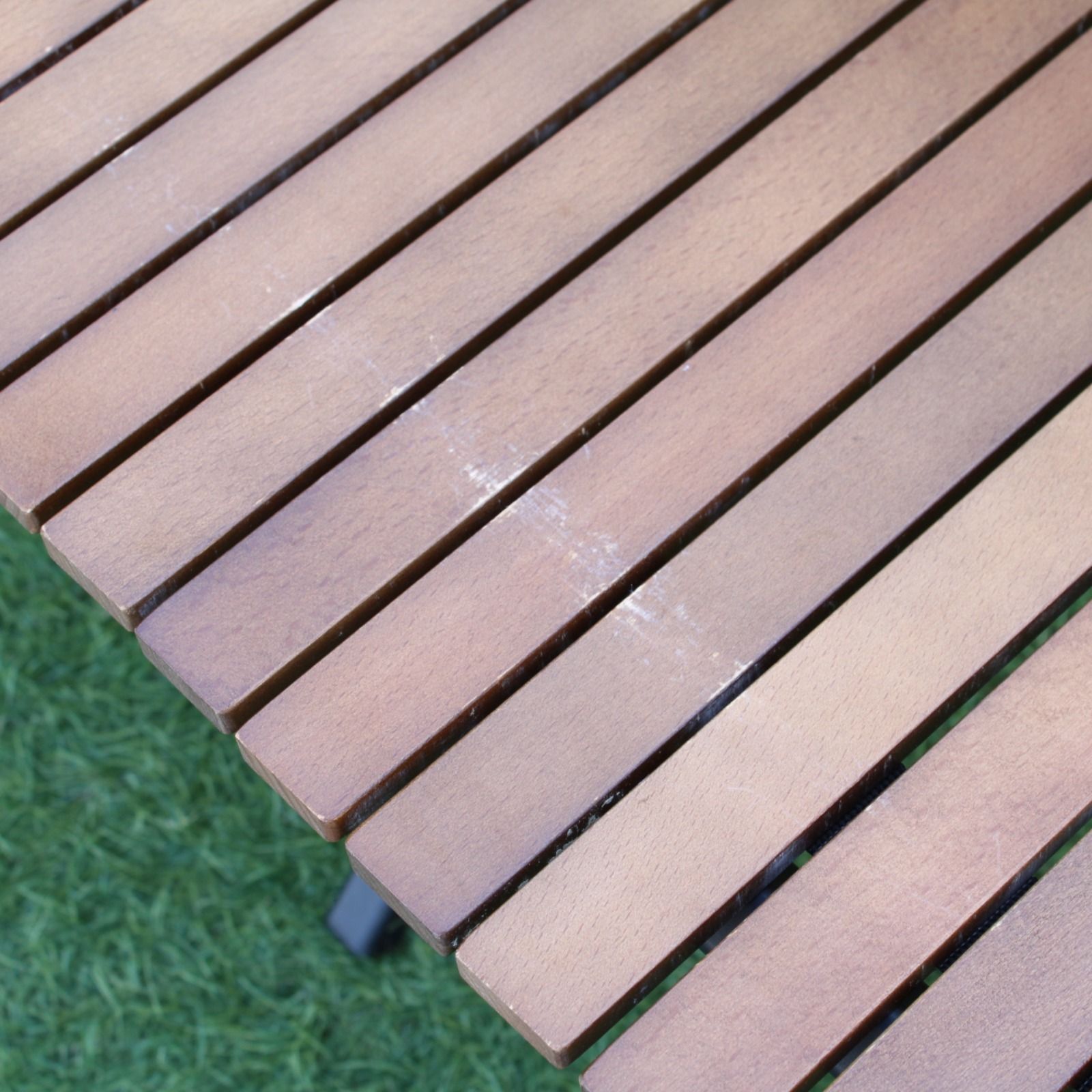 クイックキャンプ X脚 スリムウッドロールローテーブル 120×50cm qc